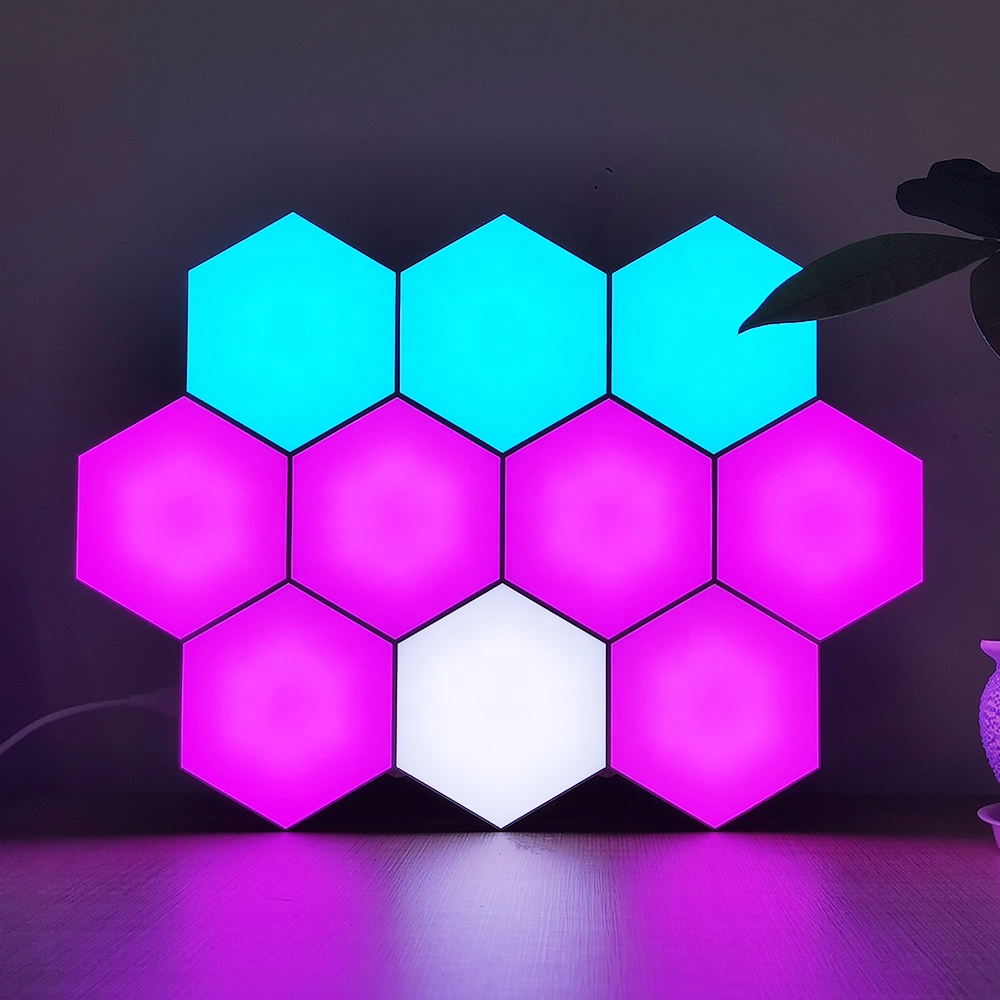 Led Hexagon Light Touch Sensitive DIY Wall Light