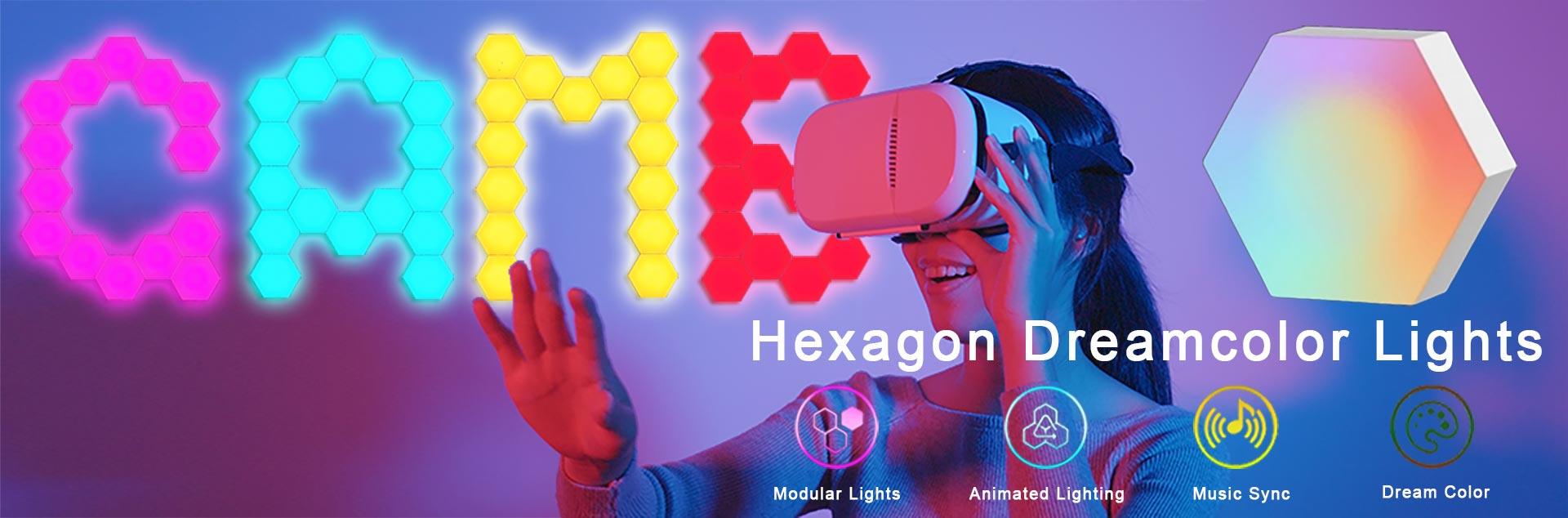 Smart hexagon lights