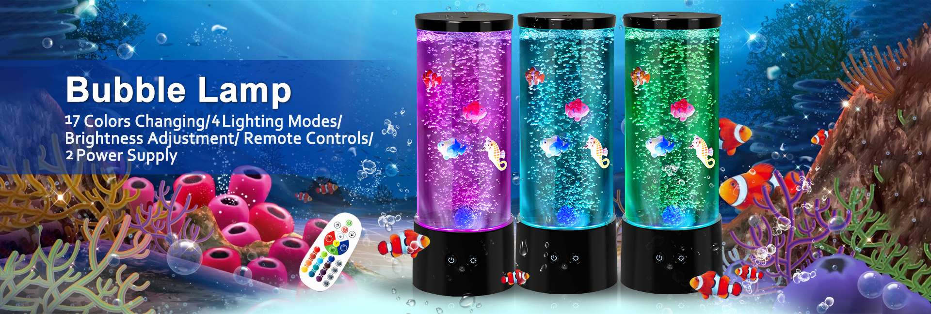 Bubble fish lamp