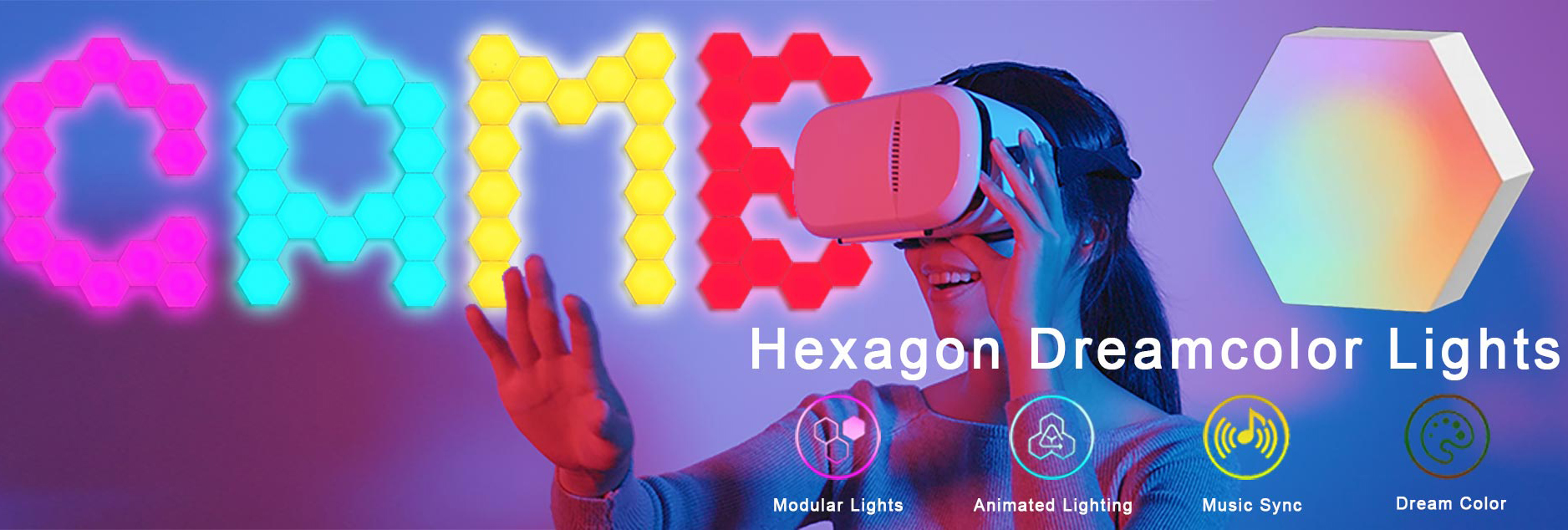 Smart hexagon lights